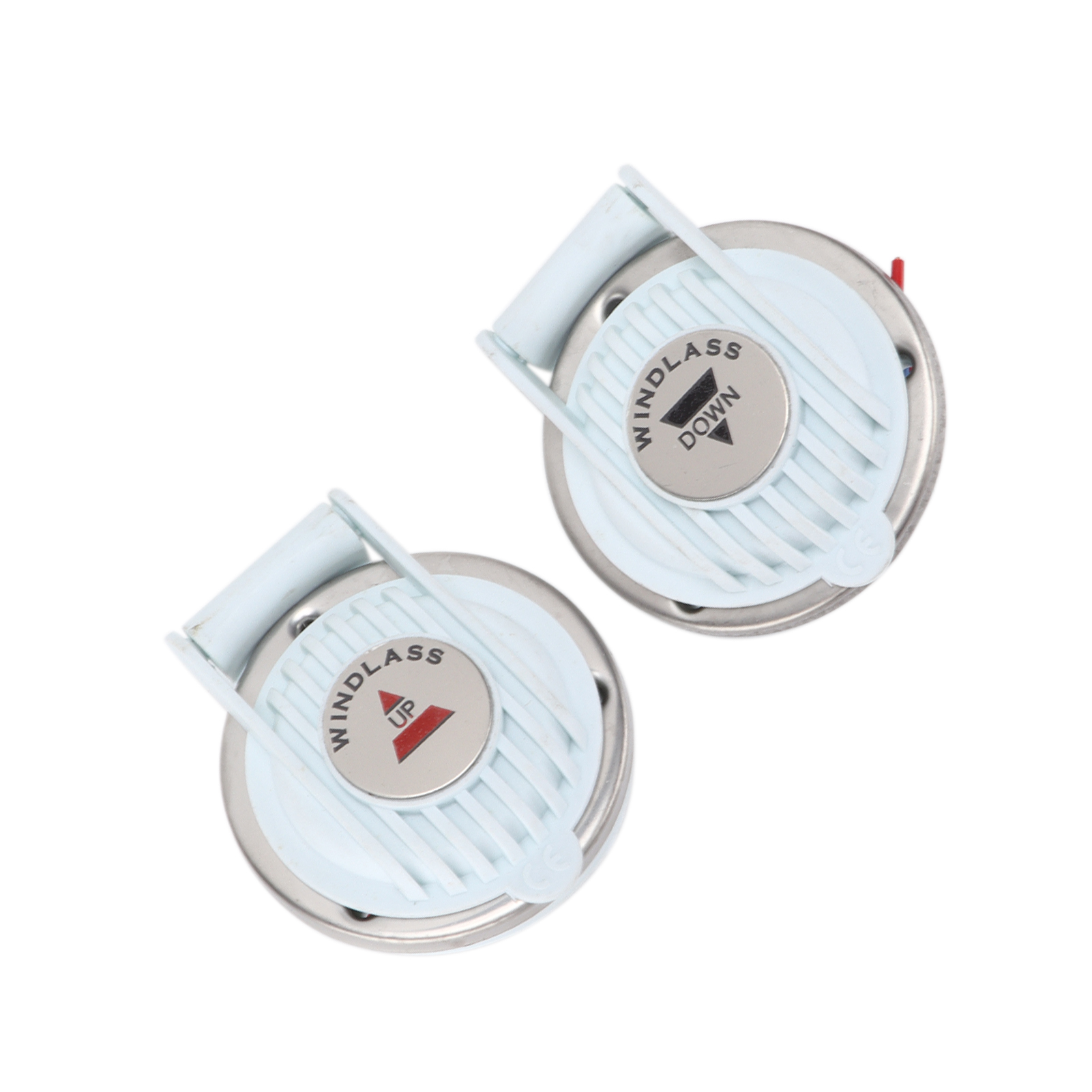 Fußschalter Für Ankerwinde, 2 Stück, Auf/ab, Weiß, Freihändig, Universell Für Boote, Schiffe, Anker, 12 V/24 V Dc