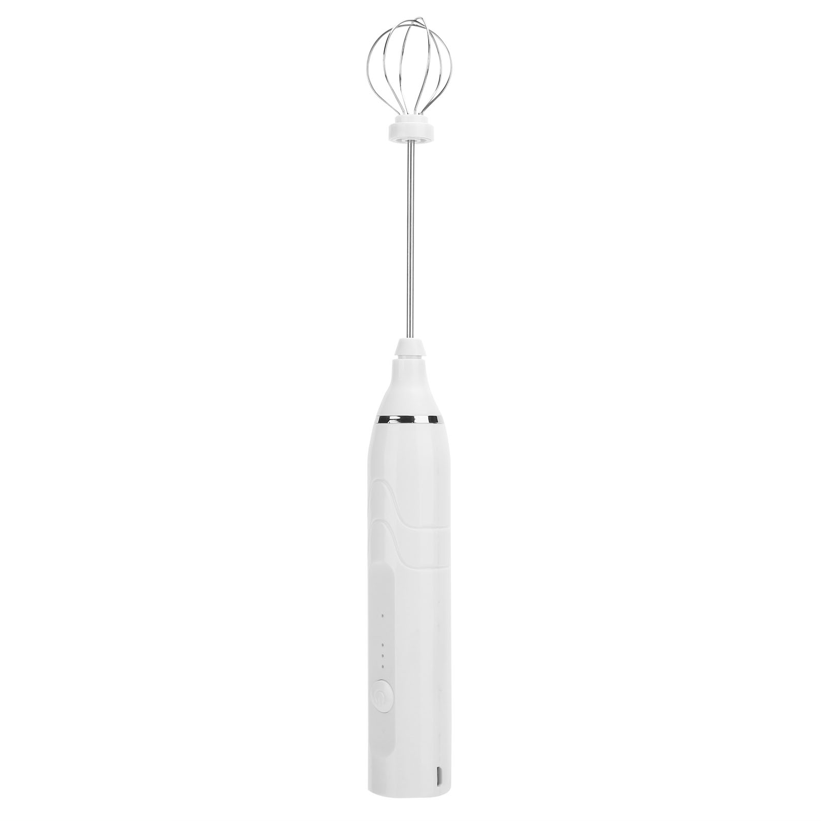 Elektrischer Milchaufschäumer Mit Usb-anschluss, 3-stufiger Schneebesen, Handmixer Für Die Küche, Weiß
