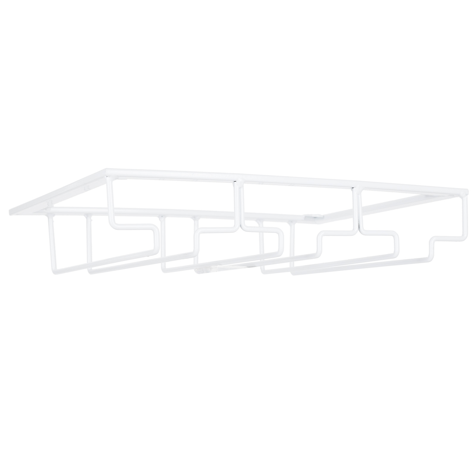 Unterbau-weinglasregal, Weißer Metallständer Mit 3 Fächern, 30 X 22,5 Cm, Zur Aufbewahrung In Küche Oder Bar