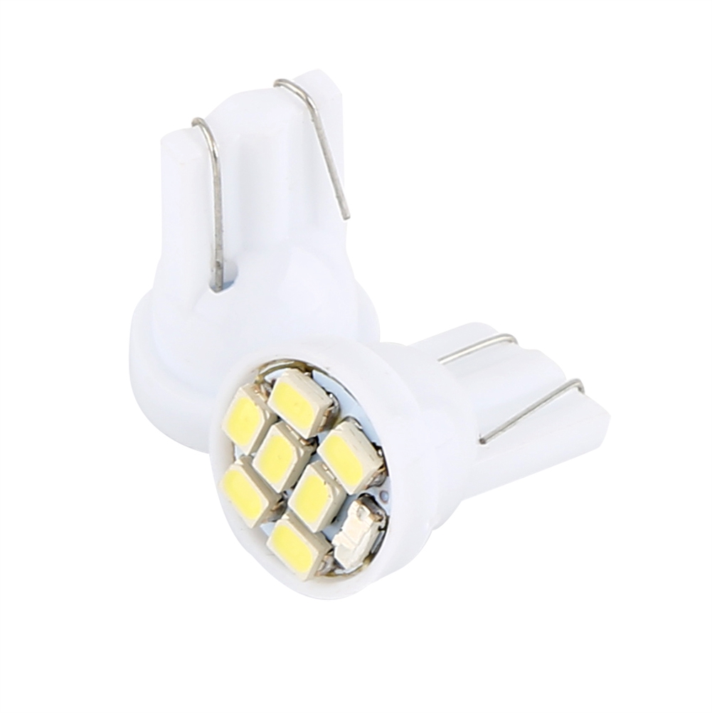 Packung Mit 100 T10 8 Smd 1206 Kaltweißen Led-lampen Für Die Fahrzeuginnenbeleuchtung Und Blinker
