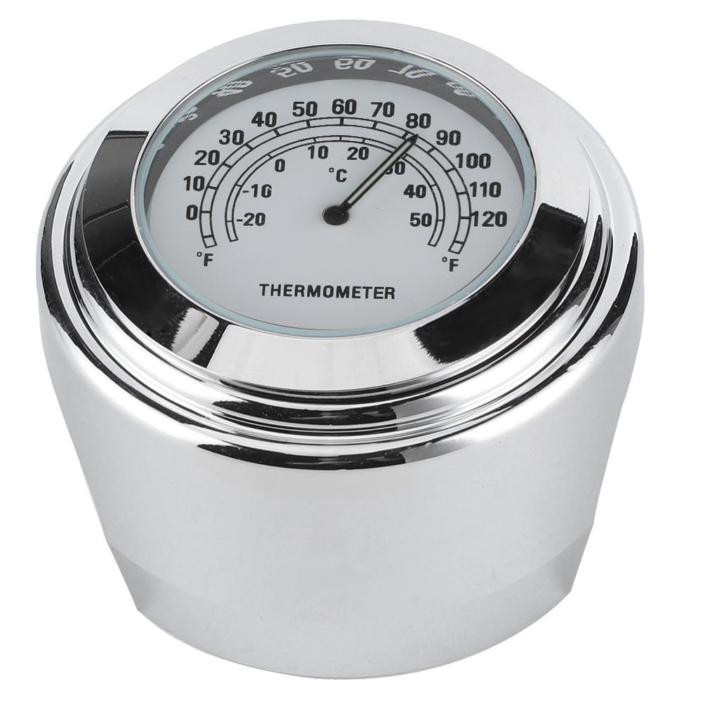1 Zoll 7/8 Zoll Lenkerhalterungsthermometer 20 °c 50 °c Messskala Wetterfest Für Motorräder (weiß)