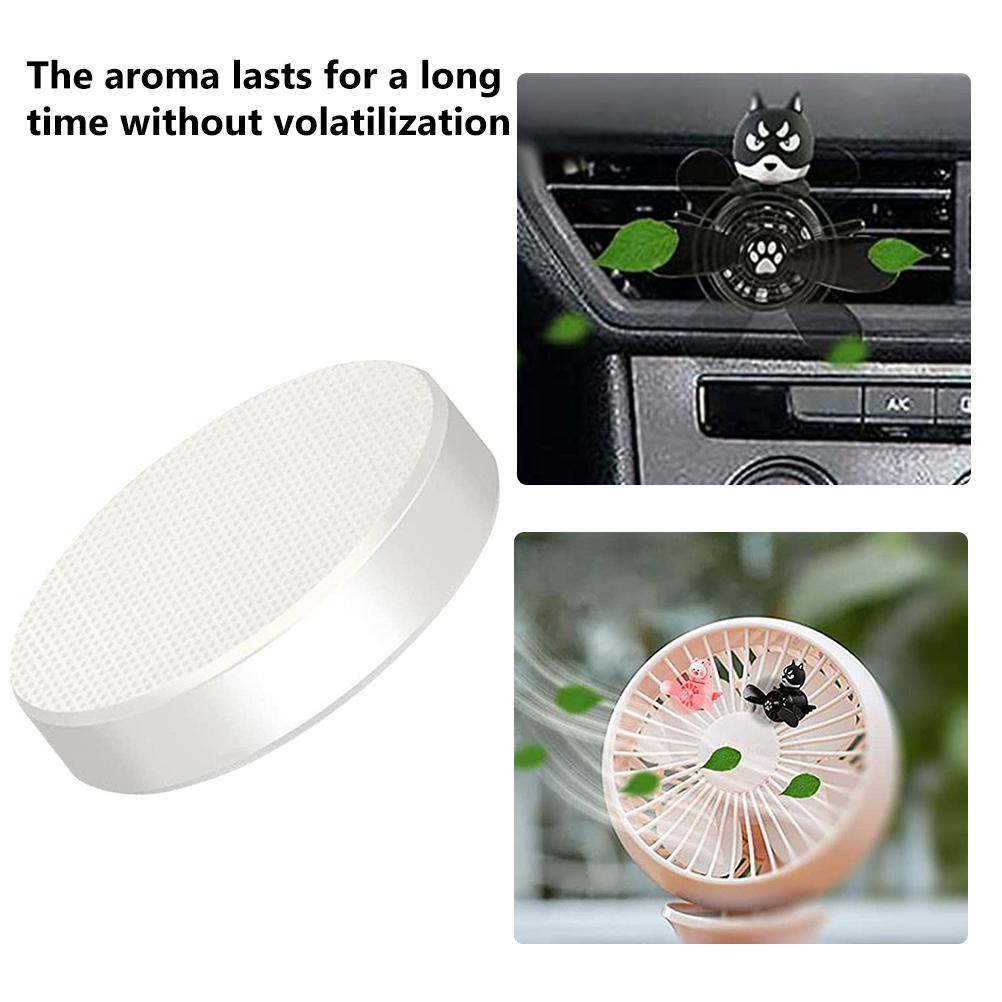 Packung Mit 10 Nachfüllbaren Auto-lufterfrischertabletten, Lüftungsschlitzclips, Duftrichtungen Pfirsich, Grüner Tee, Lavendel, Dufttabletten Für Auto-luftverteiler.