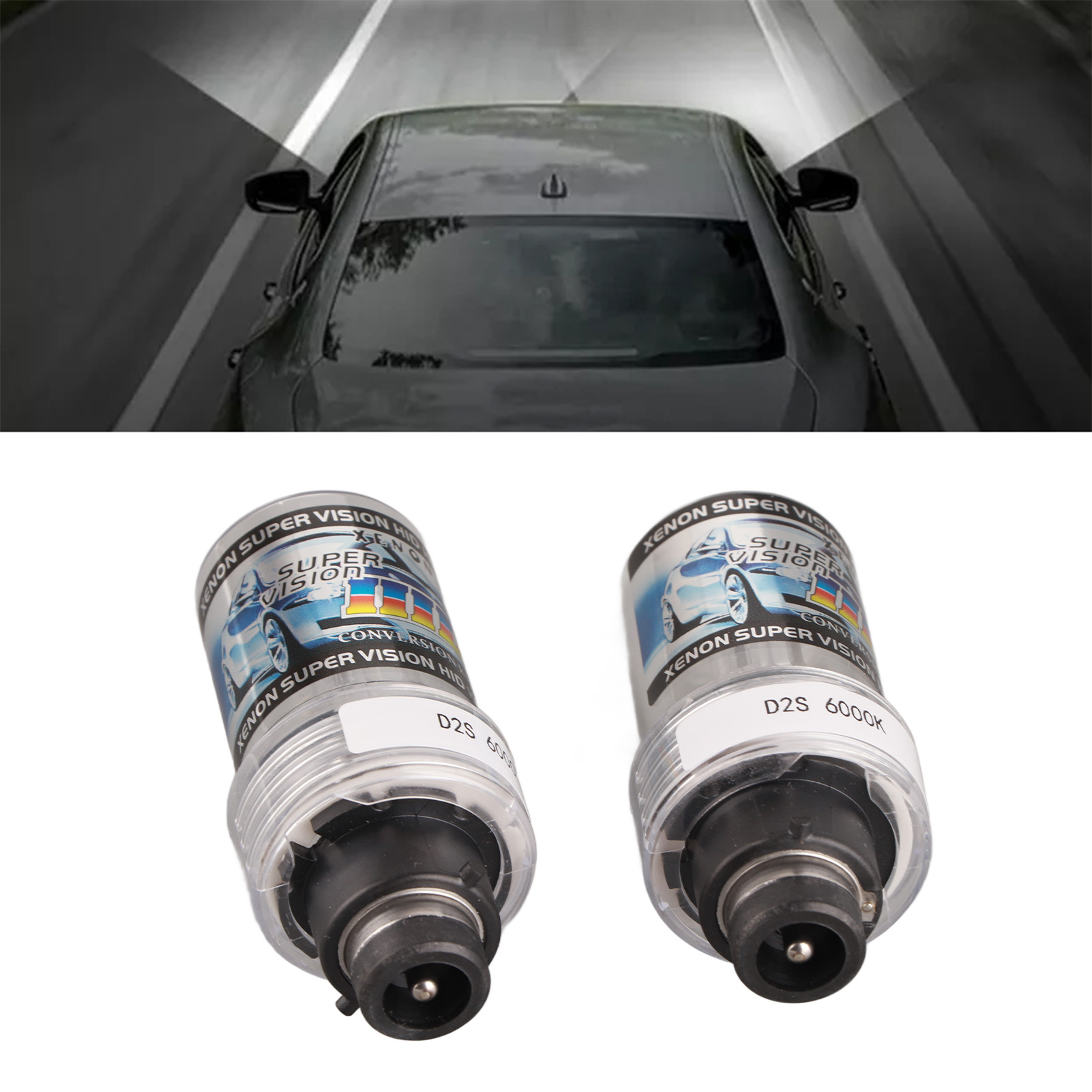 2 Xenon-hid-lampen D2s 12v 35w 6000k Weißlicht, Quecksilberfrei, Ersatz Für Fernlicht Im Auto