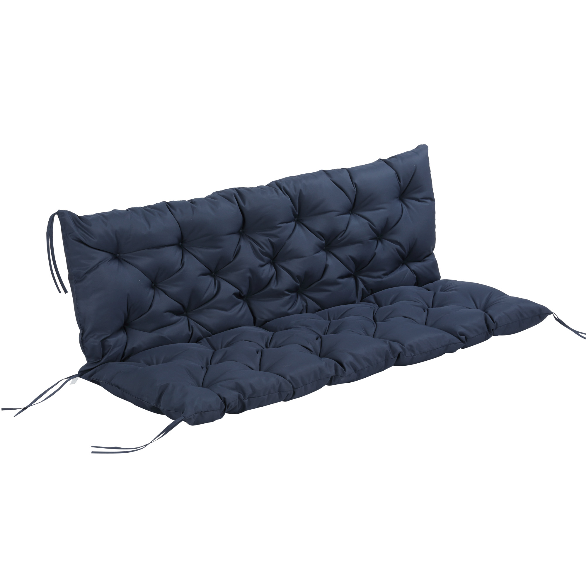 Bankauflage Dreisitzer Polyester Schaumstoff Homaire 150x98x8 Cm - Blau