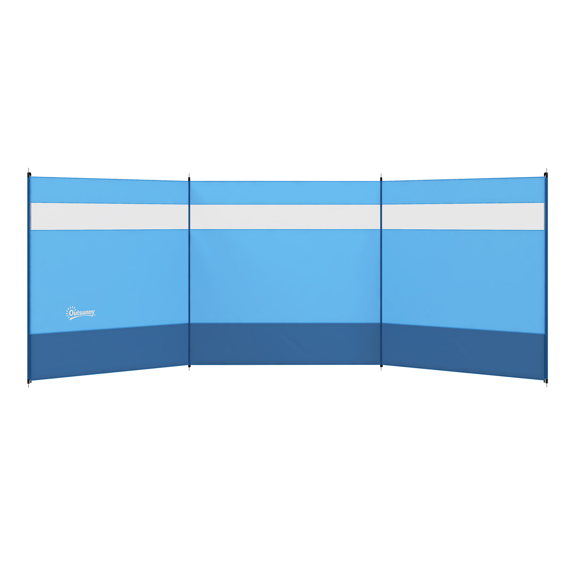Windschutz Deluxe Aus Polyester Und Stahl Homaire L440 X B1 X H140 Cm Blau