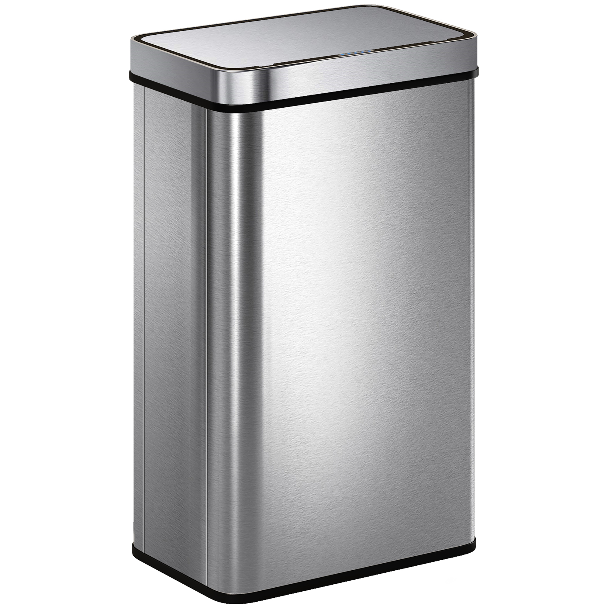 Sensor-mülleimer Edelstahl Homaire 39x27x66 Cm - Silber