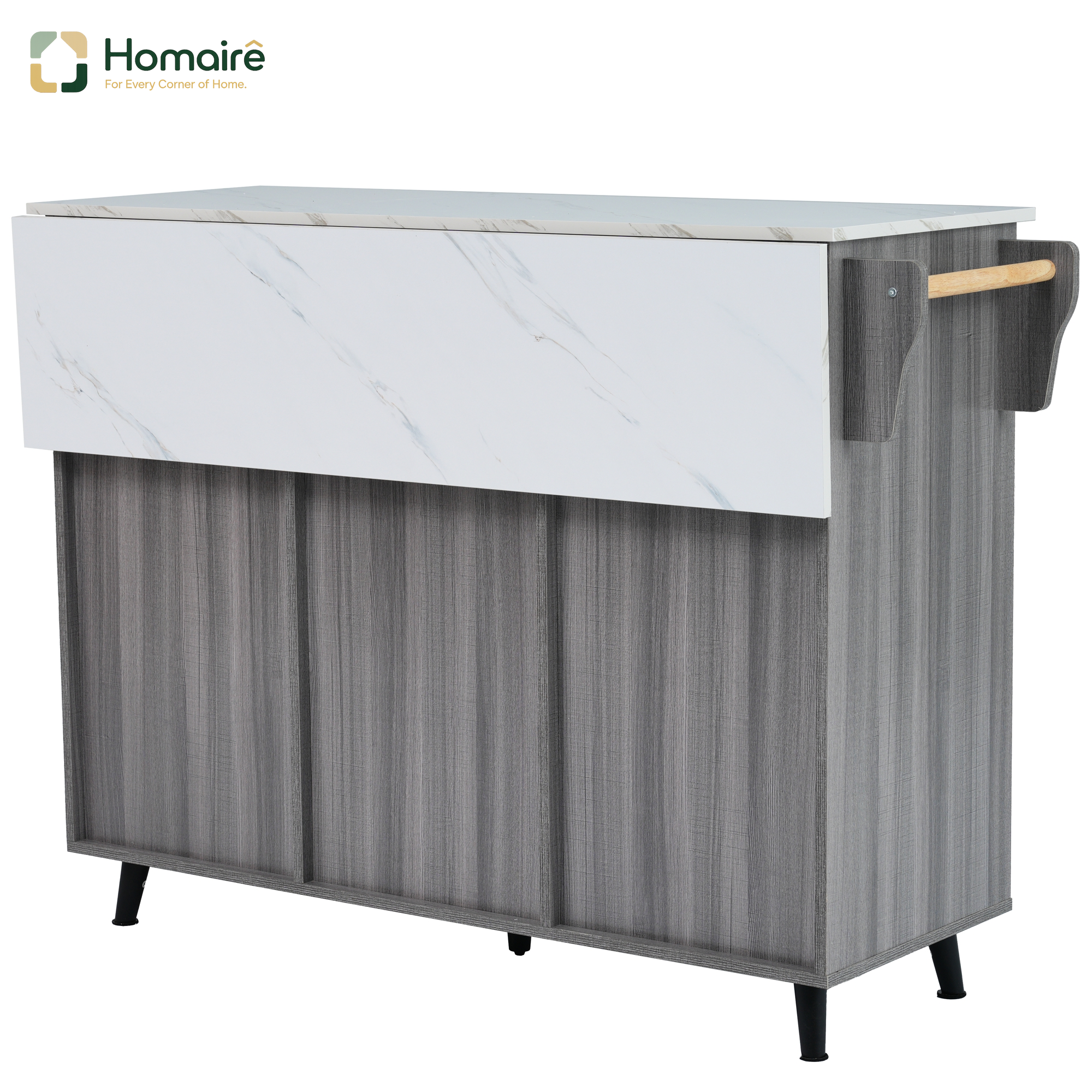 Küchenwagen Mdf Mehrfarbig 129 X 46 X 91.5 Cm Homaire