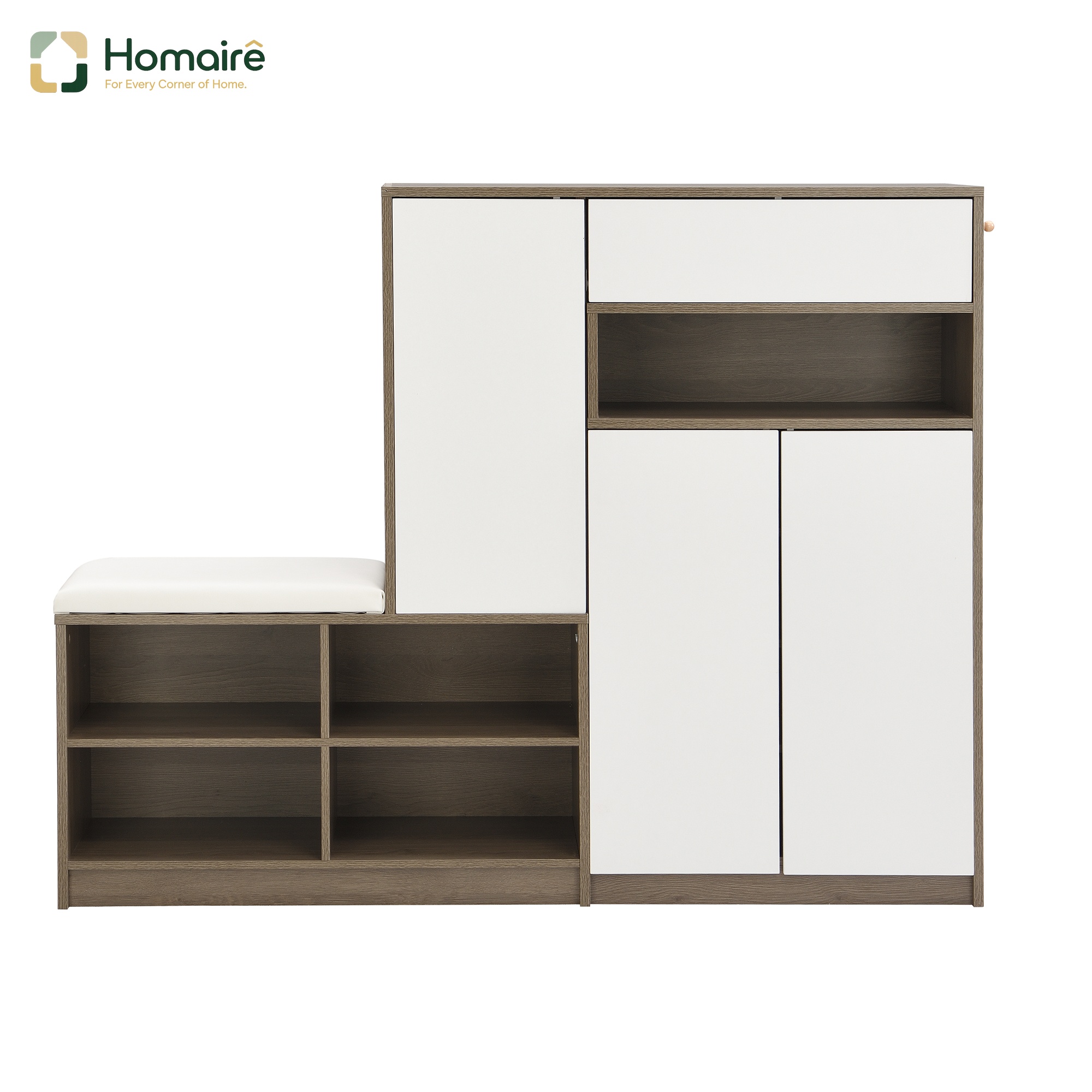 Sitzbank Aus Polyester Weiß 140 X 35 X 110 Cm Homaire