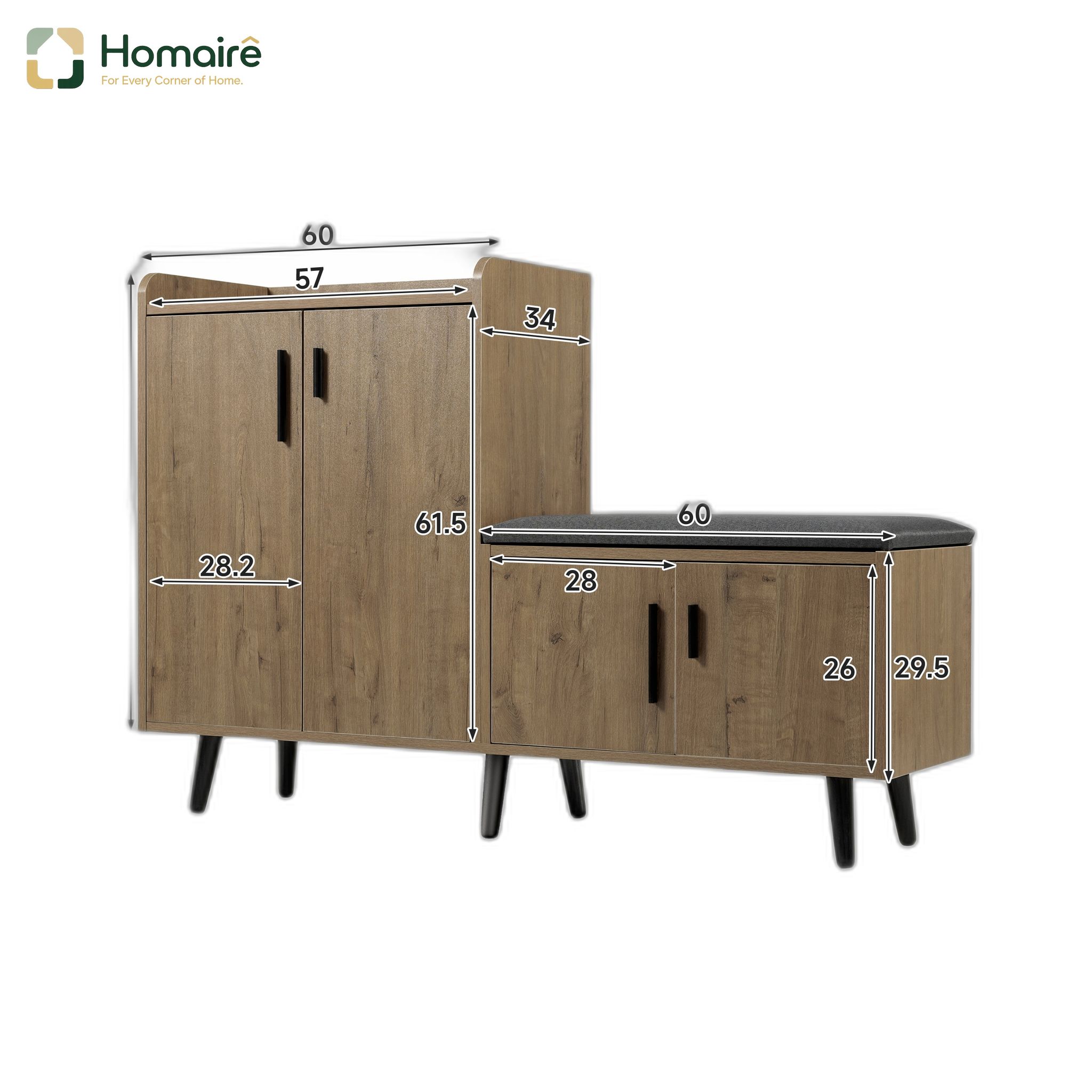 Natur Storage Bank Aus Polyester 120 X 34 X 82.8 Cm Homaire