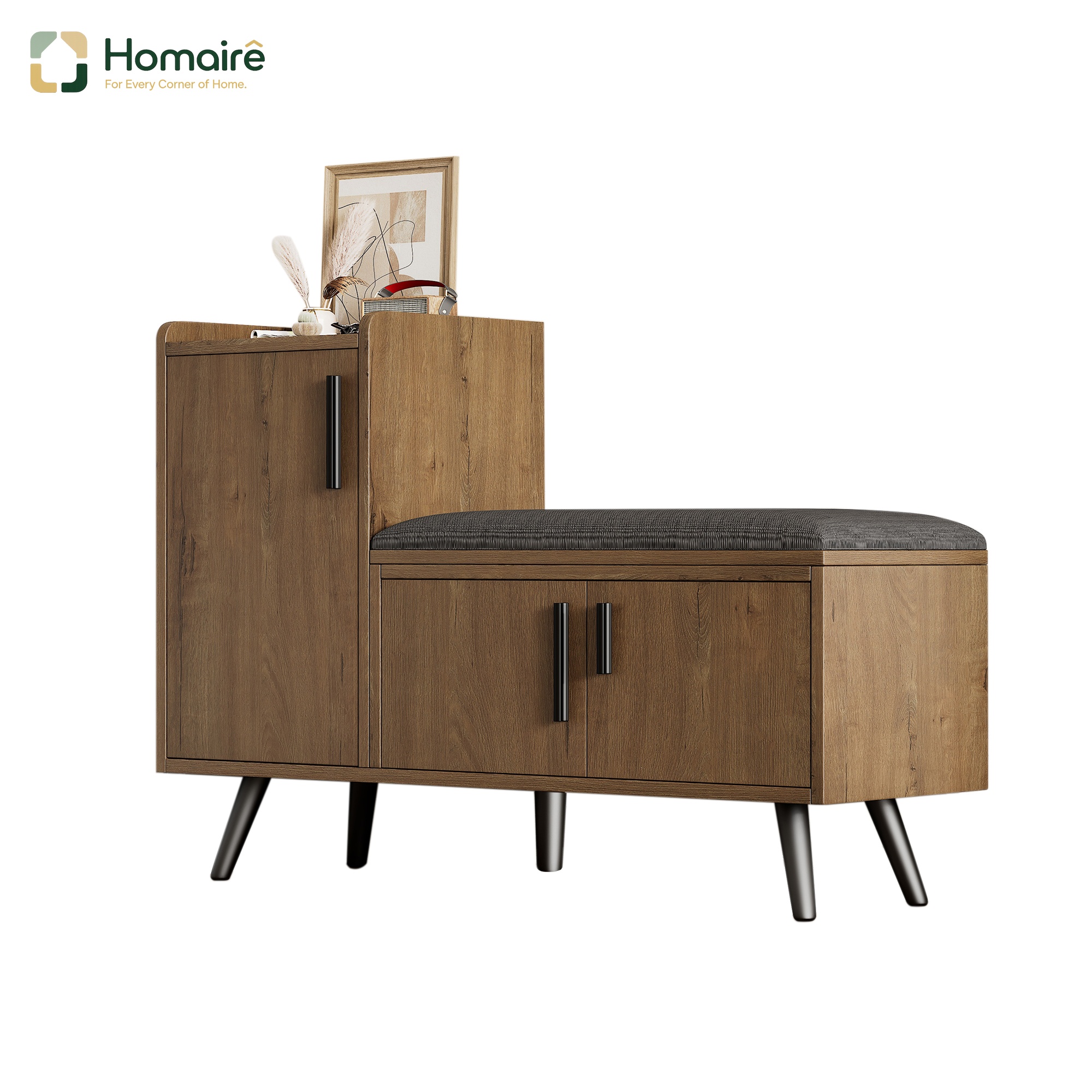 Sitzbank Natural Und Polyester 100 X 34 X 68.5 Cm Aus Leinen Homaire