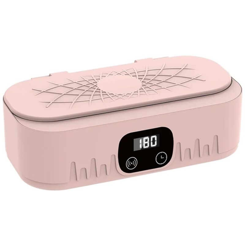 Ultraschall-brillenreinigungsgerät. Schmuckreinigungsgerät. Hochfrequenz-waschbad (pink)
