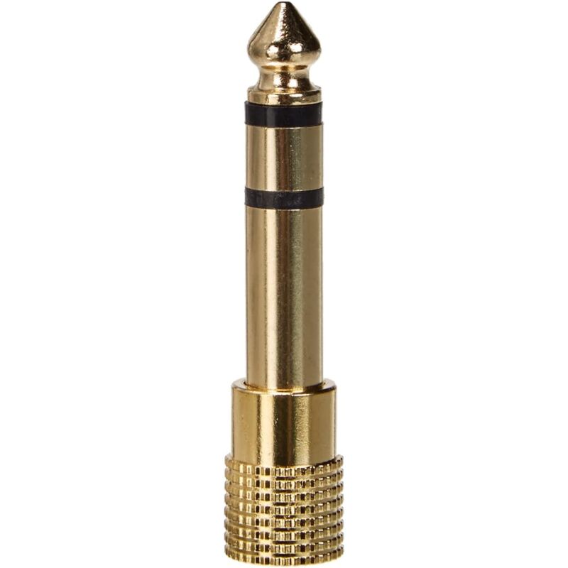 Stereo-adapter Mit 6,3-mm-klinkenbuchse Auf 3,5-mm-klinkenbuchse. Vergoldet