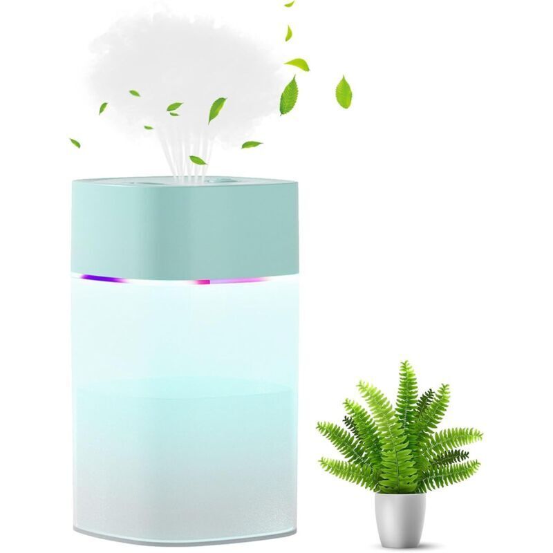 Luftbefeuchter. 400 Ml. Flüsterleise. Automatische Abschaltung Und Farbiges Nachtlicht. Tragbarer Mini-usb-luftbefeuchter Für Auto, Zuhause, Büro Und Schlafzimmer.