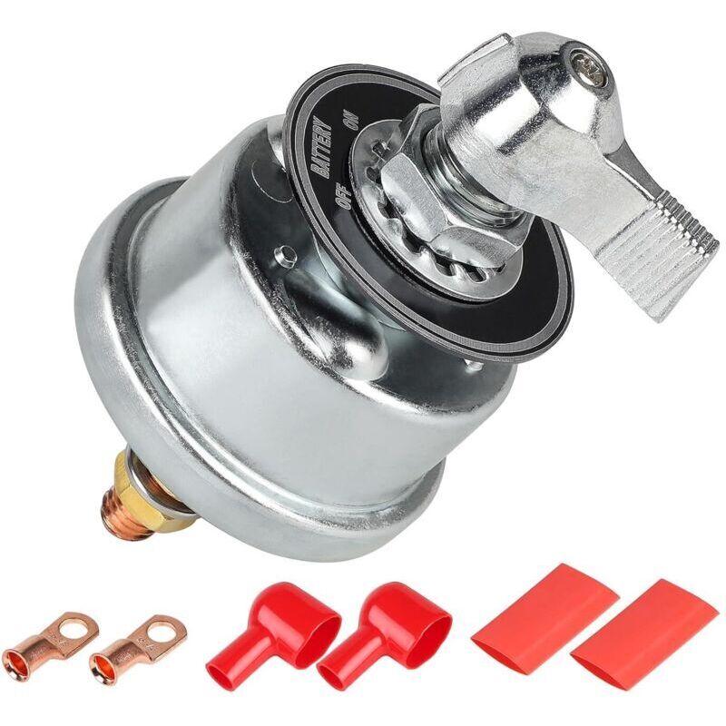 1x 12v-48v Batterietrennschalter. 200a Batterietrennschalter Mit Kupferanschlüssen. Batterieschalter Für Pkw, Lkw, Wohnmobile Und Boote.