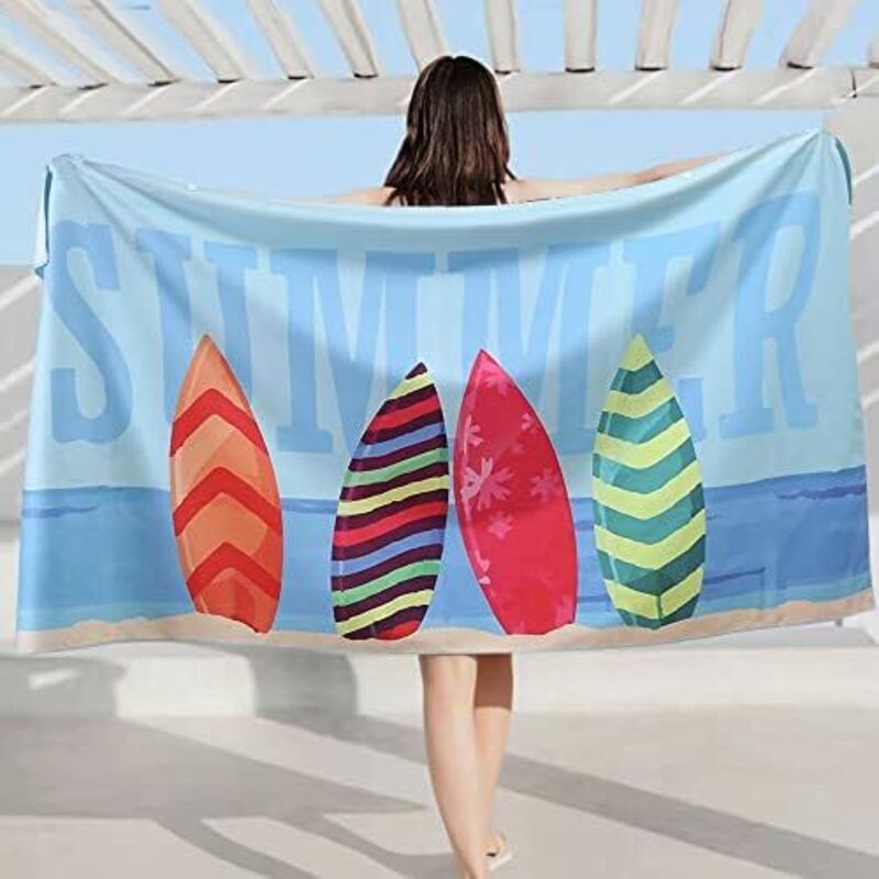 70 X 150 Cm Großes Mikrofaser-strandtuch, Sandabweisend. Leichte Stranddecke. Sandabweisend Und Schnelltrocknend – Große, Gesteppte Decke.