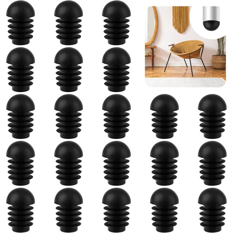 50 Stuhlbeinschoner. 19 Mm Stuhlbeinkappen. Runde Stuhlbeinkappen Zum Schutz Ihrer Möbel.
