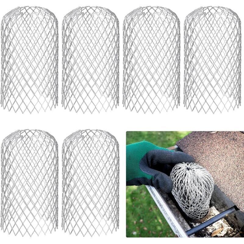 6-teiliges Dachrinnenschutzset. Dachrinnenfilter Aus Aluminium. Einfach Zu Montierender Dachrinnenrost. Dachrinnenbefestigungen Verhindern Verstopfungen Durch Laub, Schlamm Und Ablagerungen.