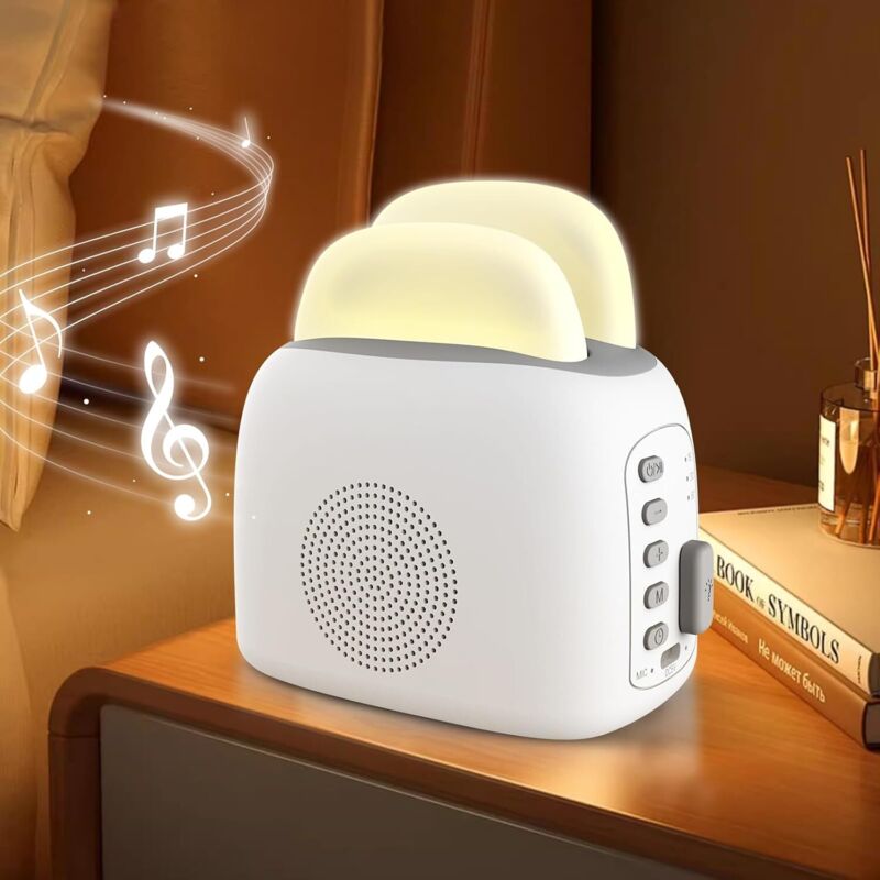 Nachtlicht Mit Weißrauschen. 3-in-1-babylampe, Geräuschmaschine Mit Bluetooth-lautsprecher, Timer Und Weißrauschen-nachtlicht Für Babys, Kinder Und Erwachsene. Weihnachtsgeschenk. Schlafzimmer