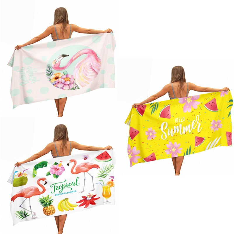 Set Mit 3 Sandabweisenden Strandtüchern. Große Tücher (70 X 150 Cm). Leicht, Kompakt, Saugfähig Und Schnelltrocknend. Ideal Zum Baden, Campen, Schwimmen Und Reisen.