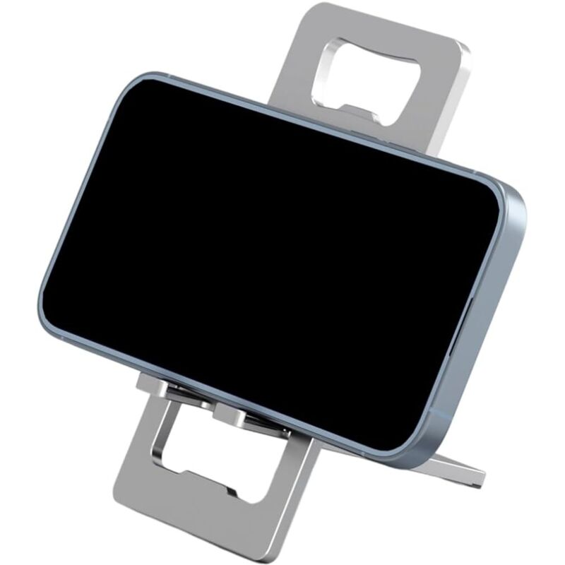 1 Stück Handyhalterung. Verstellbarer, Faltbarer Smartphone-ständer Aus Aluminium, Ideal Für Reisen Und Büro. Kompatibel Mit Iphone 16, 15, 14, 13 Pro Max, Samsung S24, S23 Ultra, A53 Und Kindle – Gra