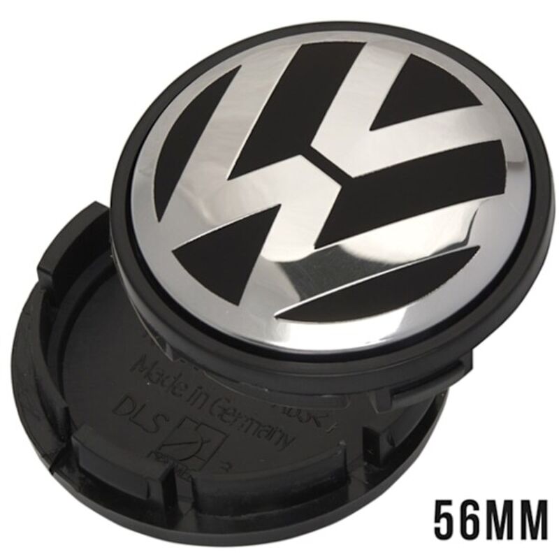4er-set – Volkswagen Vw Fälgcentrumkapslar – Automobil Silber 56 Mm