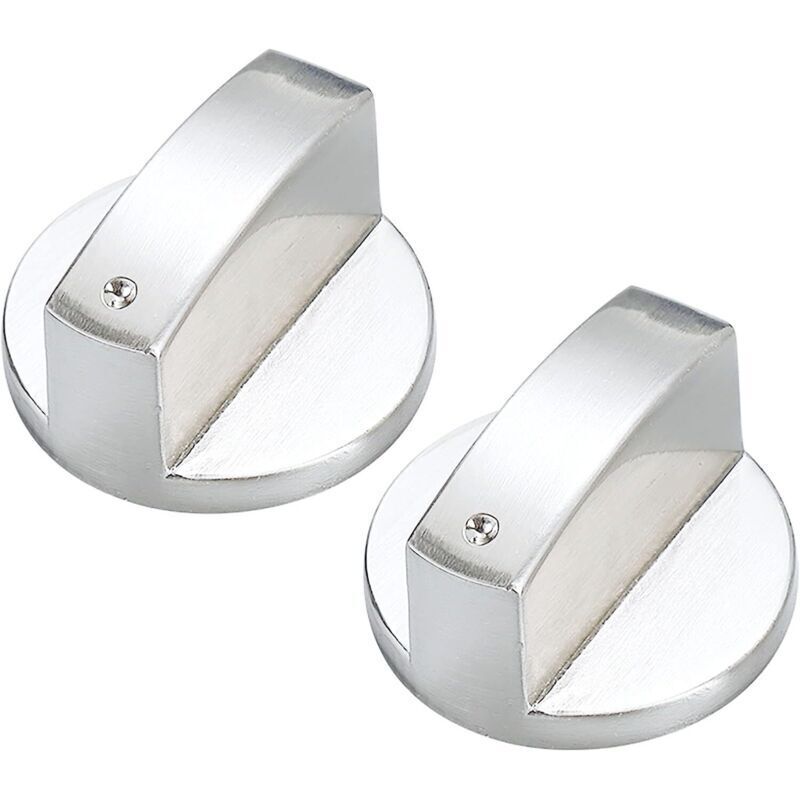 Stück Gasknöpfe. Universelle Bedienknöpfe. Gasherdknöpfe. Bedienknöpfe Aus Metall. Für Gasherde, Kochfelder Und Kochplatten (silber)