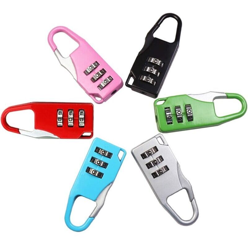 Bunte Mini-vorhängeschlösser Mit Verstellbarem Zahlencode. Kleine, Dreistellige Diebstahlsicherung Für Gepäckschlösser, Ideal Für Spinde, Fitnessstudio, Schule, Zäune Und Mehr.