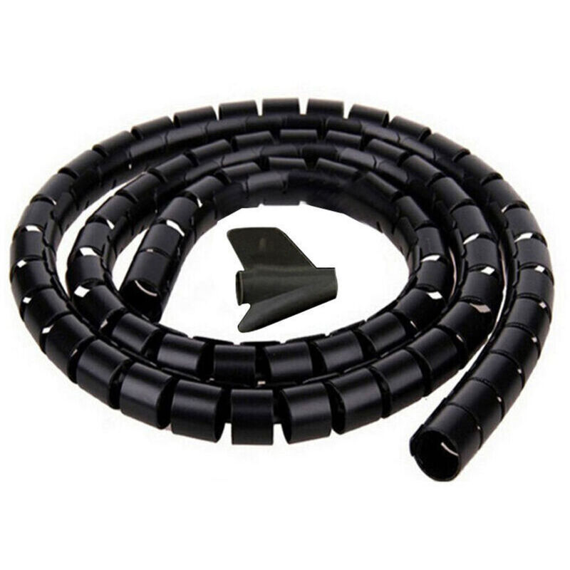 Kabelmanagement-schlauch. 2 M – 22 Mm Durchmesser. Schwarz. 2 M Langer, Flexibler Kabelmanagement-schlauch Zur Organisation Und Zum Verstecken Von Kabeln Für Fernseher, Pc Und Andere Geräte. Kabelmana