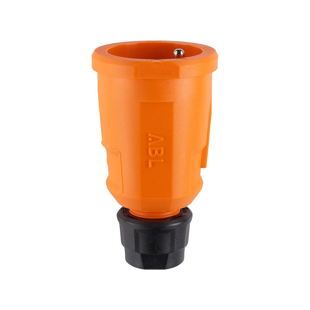 Abl Schutzkontakt-kupplung Hightech 1580, 16a 250v Ip20, Kunststoff, Orange