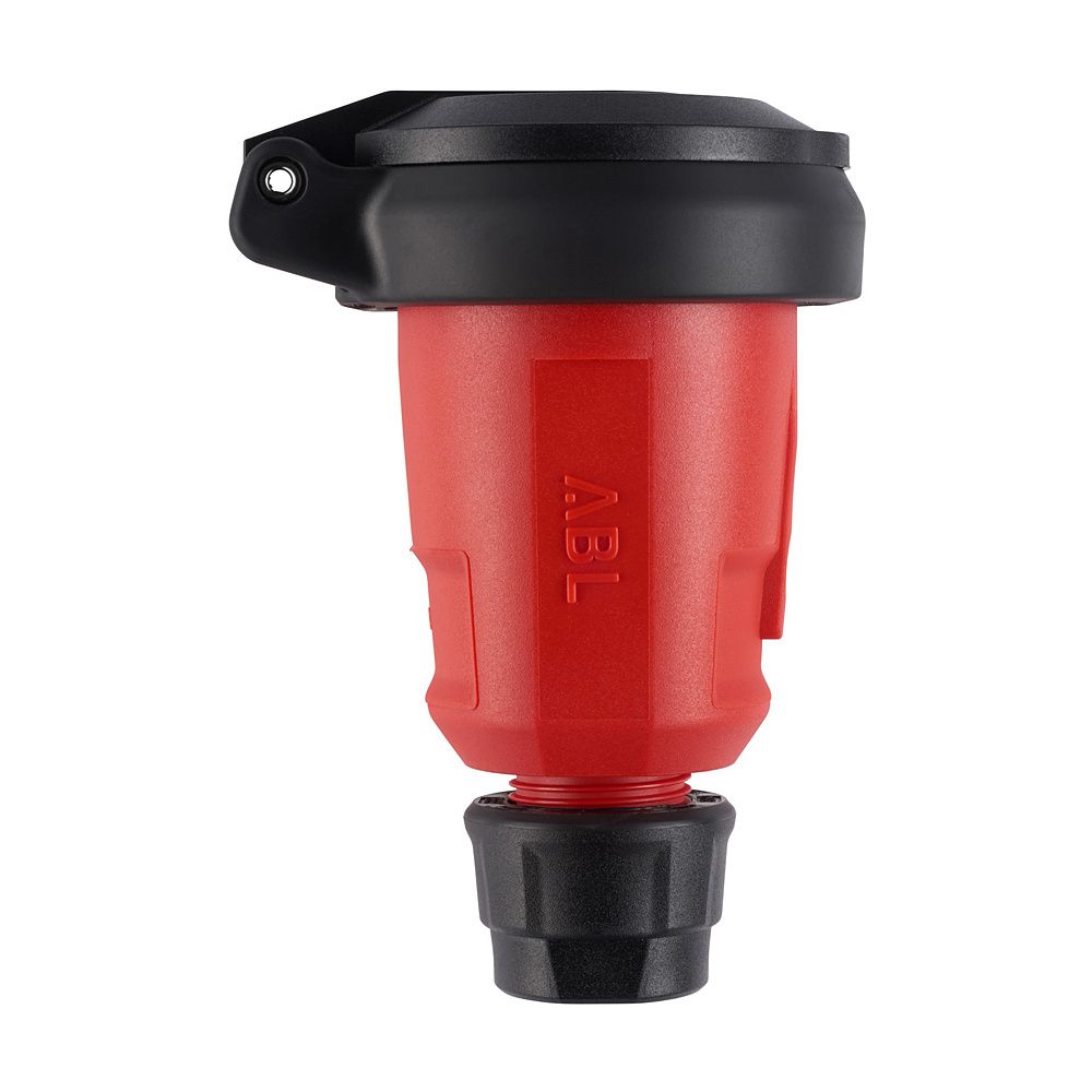 Abl Schutzkontakt-kupplung Hightech 1580, 16a 250v Ip54, Elamid, Rot