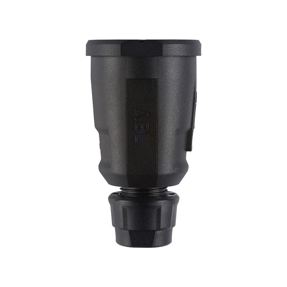 Abl Schutzkontakt-kupplung Hightech 1580, 250v 16a Ip20, Kunststoff, Schwarz