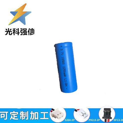 3,7-v-lithium-akku Mit Anschlusskabel, 18500 2250 Mah, Anschlusskabel Für Leiterplatten, Notleuchte, Taschenlampe