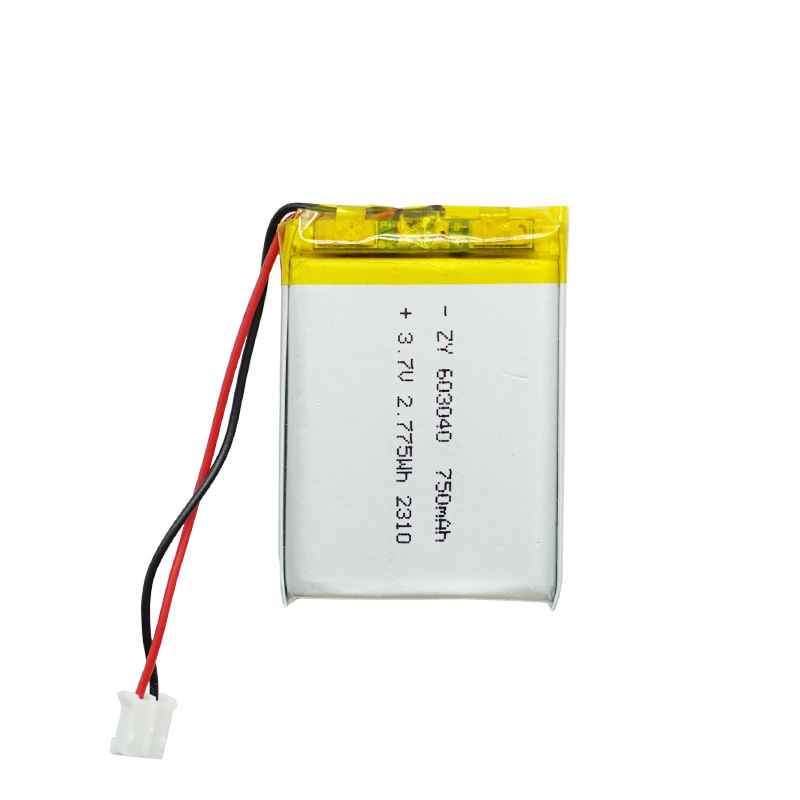 Kundenspezifischer 603040 Polymer-lithium-akku Mit 750 Mah Hoher Kapazität Für Gamecontroller Und Bluetooth-lautsprecher.