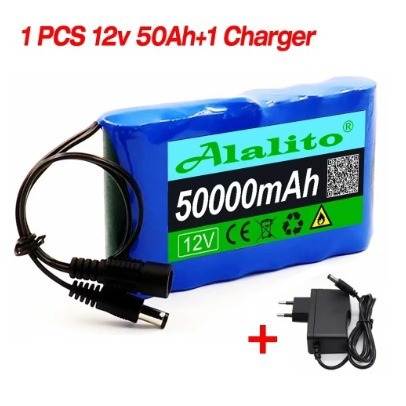 Neuer Tragbarer 12v-lithium-ionen-akku Mit Über 50000mah Kapazität Und 12,6v Gleichstromanschluss Sowie 30ah Kapazität.