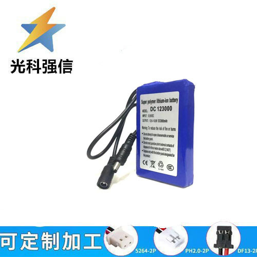 Polymer-lithium-akku 18650, 3000 Mah, 12 V, Hochleistungs-taschenlampe Mit Schutzplatte