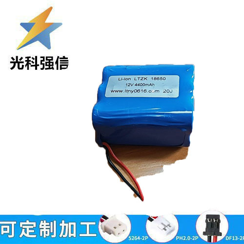 Wiederaufladbarer 18650-lithium-akku (4400 Mah, 12 V) Für Hochleistungs-taschenlampe Mit Schutzschaltung (11,1 V, 5 C)