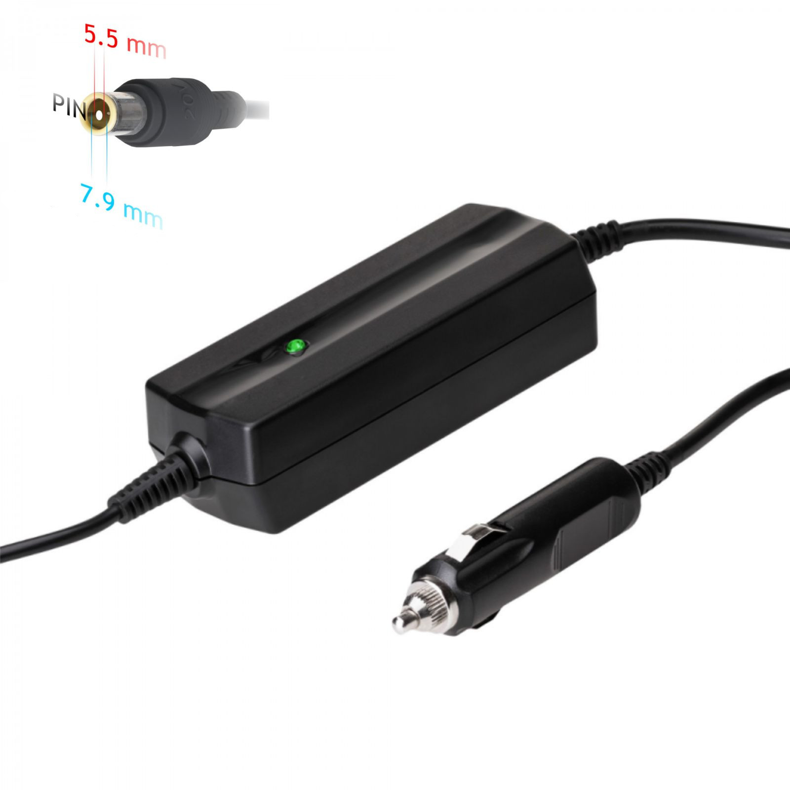 Akyga Ak-nd-39 Lenovo Laptop-kfz-adapter 20v 4,5a 90w 7,9 X 5,5mm + Pin
