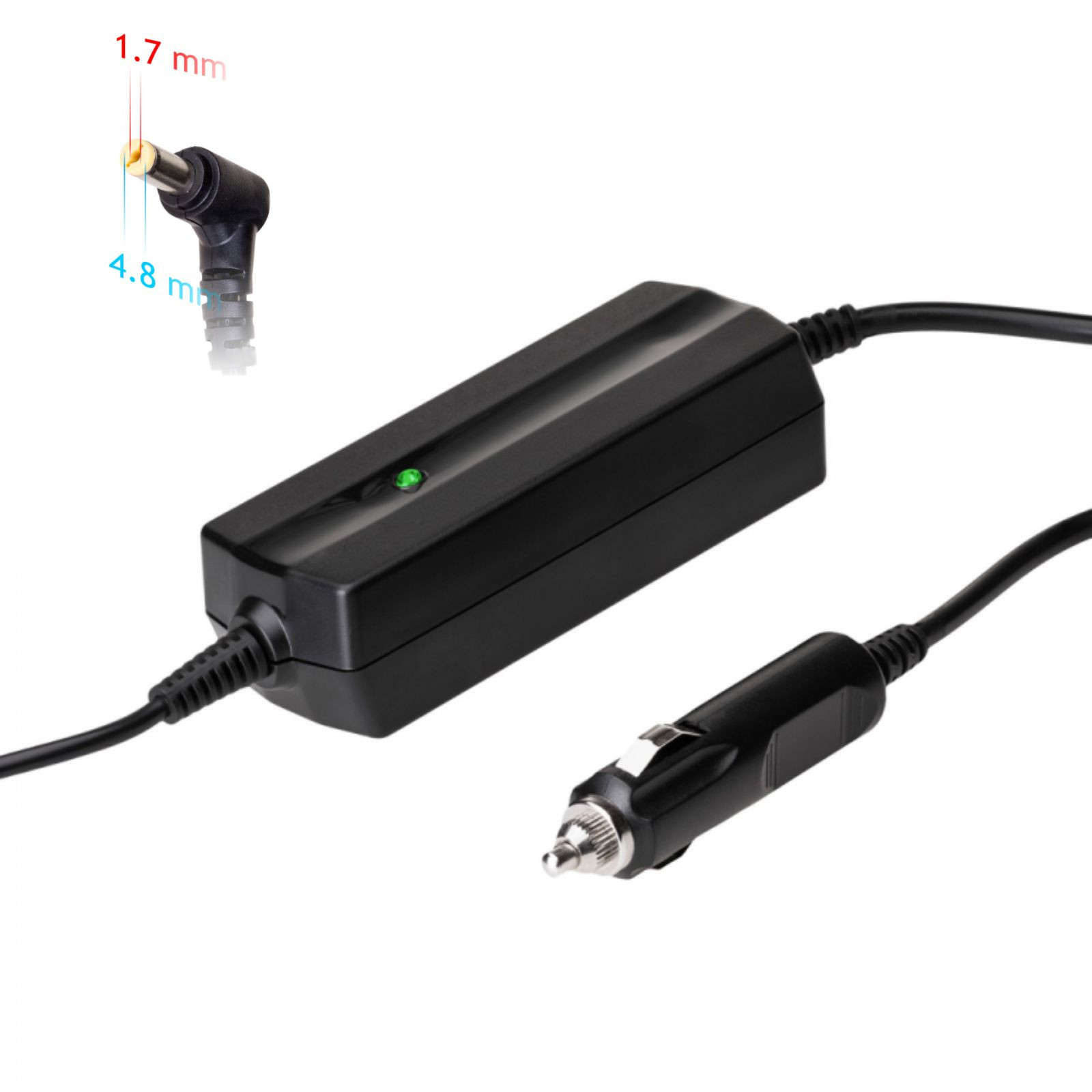 Akyga Ak-nd-35 Kfz-netzteil Für Hp Lg Laptops, 19 V, 4,74 A, 90 W, 4,8 X 1,7 Mm