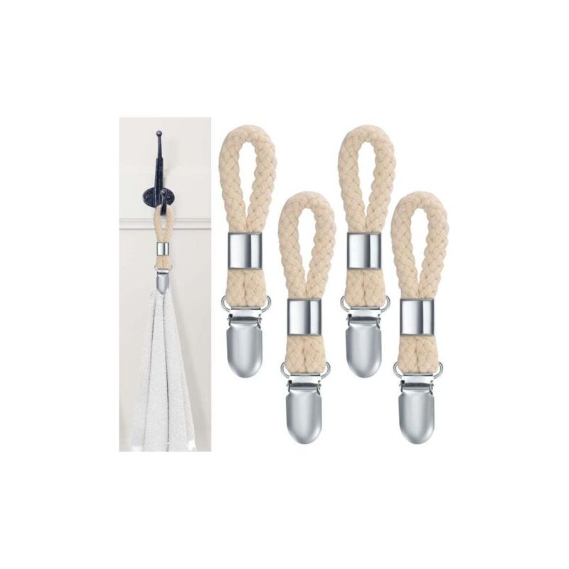 Pa 11,5 X 2,3 Cm, 4 Stück Handtuchklammern, Geschirrtuchhaken, Badezimmer-handtuchhaken, Schrank-handtuchklammern Zum Aufhängen Von Handtüchern Zum Aufhängen Von Geschirrtüchern