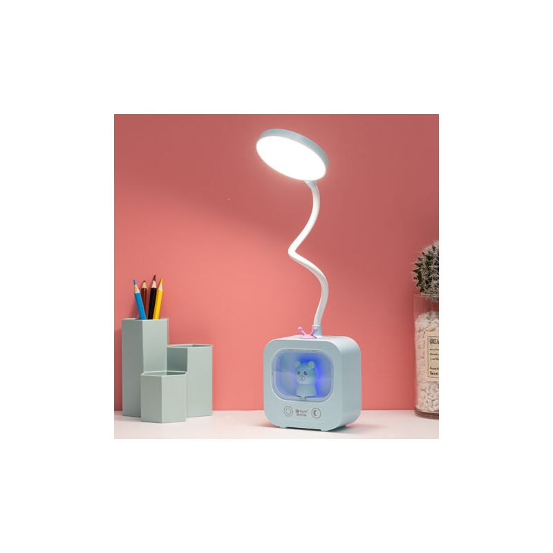 Wiederaufladbare Led-leselampe Von Pa Zum Schutz Der Augen, Ideal Für Büro, Nachttisch Oder Studentenwohnheim (blau)