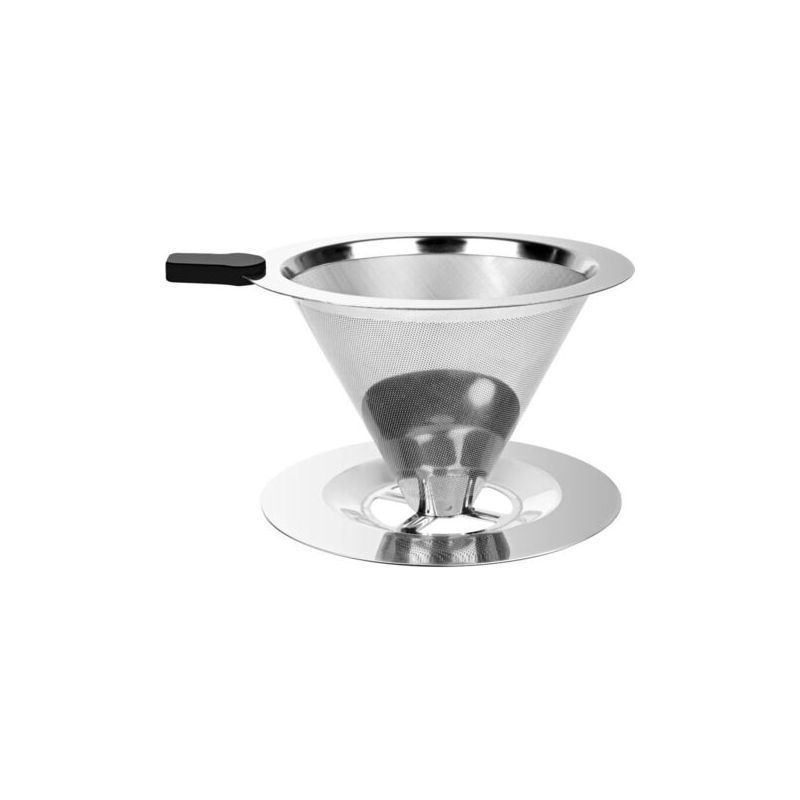 Permanenter Kaffeefilter, 600-mesh-edelstahl-kaffeefilter, Filter Für Langsames Aufbrühen, Wiederverwendbarer, Doppelwandiger Kegelfilter Für Die Manuelle Kaffeezubereitung