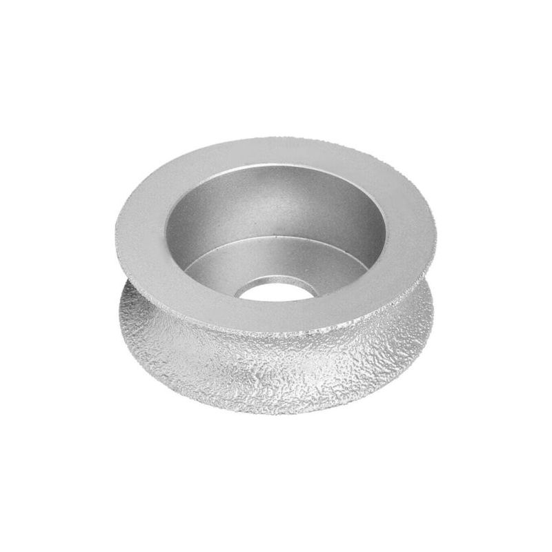 Pa-gelötete Konkave Diamantschleifscheibe 7,3 Cm Für Glas, Keramik, Stein, 2,0 Cm Dick