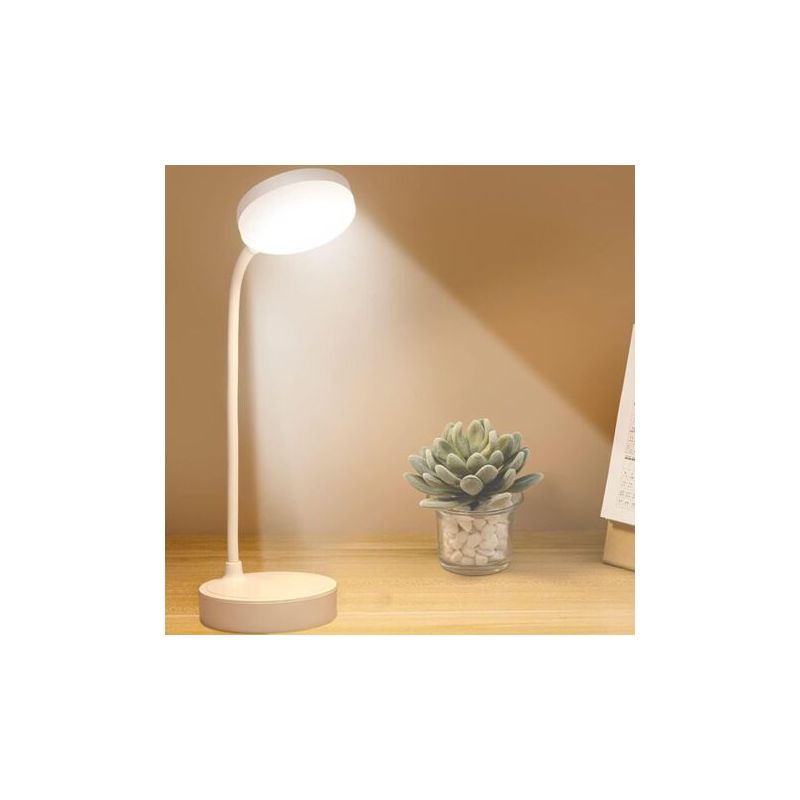Wiederaufladbare Pa-schreibtischlampe Mit Usb-anschluss, 3 Farben, Einstellbare Helligkeit, Augenschutz Beim Schreiben, Lesen Und Lernen