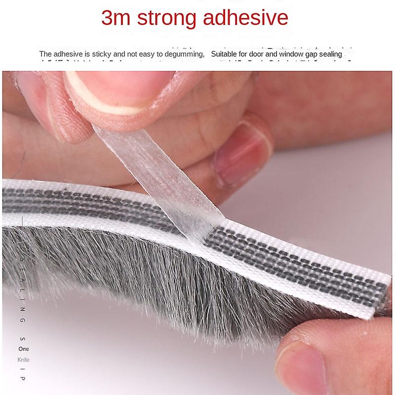 10 M Selbstklebende Bürstendichtung Für Türen Und Fenster, Wind-, Staub- Und Schalldicht, 7 X 6 Mm (bt)