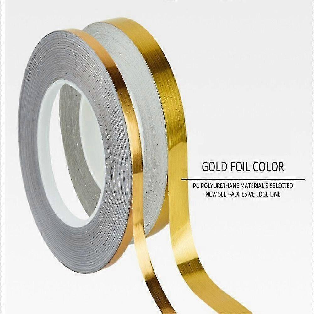 2025 20m Kanten- Und Fugenband, Selbstklebend, Wand- Und Bodendichtungsstreifen, Fliesenfugen-versiegelungsstreifen (gold, 4cmx5m)