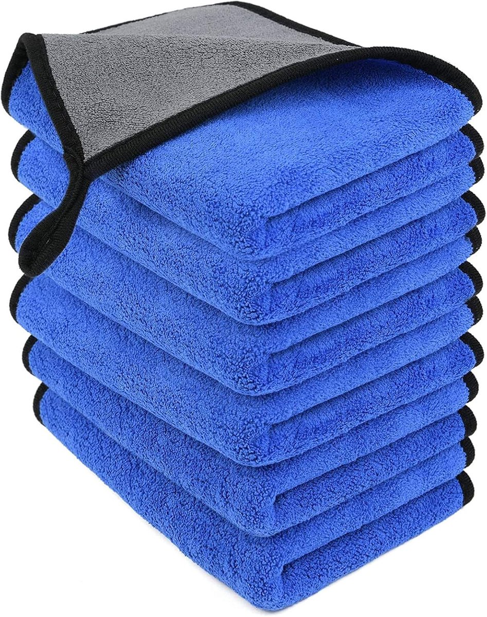 Mikrofasertücher, 6er-pack, 30 X 40 Cm, Autoreinigungstuch, Poliertuch, Trockentuch, Mikrofaser-autotrockentuch, Autopoliertücher Zur Reinigung Und