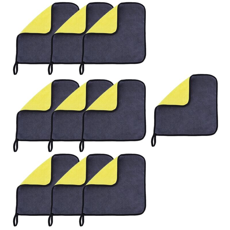 10 Stück 30 X 30 Cm Mikrofasertücher Für Die Autowäsche, Autoreinigung, Trockentücher, Autozubehör, Kratzfreie Reinigungstücher