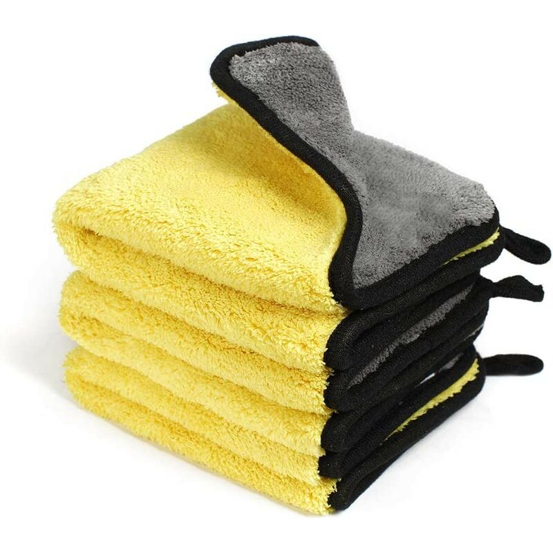 3er-pack Mikrofasertücher Für Autos, 800 G. Extrem Saugfähige Mikrofasertücher – Schnelltrocknend, Wiederverwendbar Für Reinigung, Autopolitur Oder Den Haushalt. 30 X 30 Cm