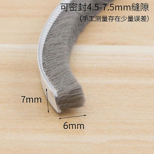 Selbstklebendes Dichtungsband Für Türen Und Fenster, Zugluftdicht, Staubdicht, Schalldämmend, Grau, 10 M, 7 X 6 Mm