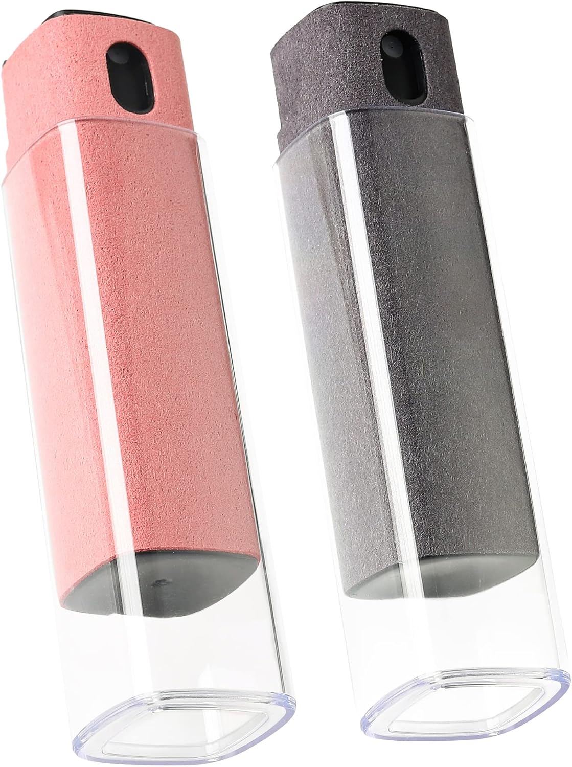 Touchscreen-reinigungsset, 2-teilig, Reiniger Für Handy-, Tablet- Und Autobildschirme, 2-in-1-spray Und Mikrofasertuch (grau Und Rosa)